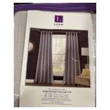 Burlap 45in x 84in Knotted Tab Top Curtain Set
