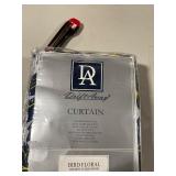 Porch & Den Eyres Floral And Bird Thermal Lined Blackout Navy 52in Width X 63in L