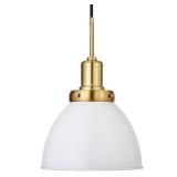 Camden&Wells - Madison 12in Metal Pendant - White/Brass
