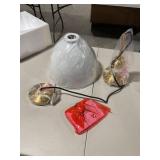 Camden&Wells - Madison 12in Metal Pendant - White/Brass