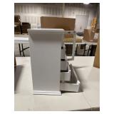 Glass Front Door White Wood Jewelry Box Retail:$119.99