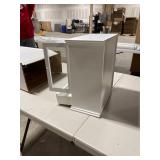Glass Front Door White Wood Jewelry Box Retail:$119.99
