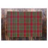 TARTAN CHRISTMAS Outdoor Mat By Terri Ellis