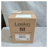 Lasko 754201 Small Portable 1500W Electric Ceramic Space Heater with Tip-Over Safety Switch, Overheat Protection, Thermostat and Extra Long 8-ft Cord for Indoor Ho, 9.2 x 7 x 6 inches, Dar