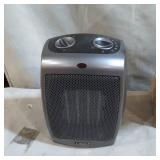 Lasko 754201 Small Portable 1500W Electric Ceramic Space Heater with Tip-Over Safety Switch, Overheat Protection, Thermostat and Extra Long 8-ft Cord for Indoor Ho, 9.2 x 7 x 6 inches, Dar