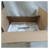 FABRIC STORAGE BASKETS FOR SHELVES 2PACK , LARGE COLLAPSIBLE STORAGE BASKETS FOR ORGANIZING, DECORATIVE BASKETS BIN SETS W/ HANDLES , WHITE & GREY, 15X 11X9.5IN