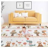 BAMMAX FOLDABLE PLAY MAT FOR TODDLER- 61X78X0.4IN