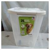 Van Ness 25 lb Dog Food Storage Container on Wheels