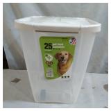 Van Ness 25 lb Dog Food Storage Container on Wheels