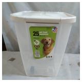 Van Ness 25 lb Dog Food Storage Container on Wheels