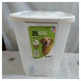 Van Ness 25 lb Dog Food Storage Container on Wheels