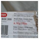 Keter City Box, 30 Gallon Deck Box, Resin Lawn & Garden Storage, Brown