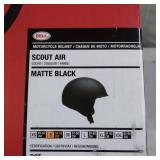 BELL MOTORCYCLE HELMET, SCOUT AIR, SIZE SMALL, - MATTE BLACK