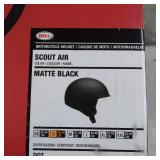BELL MOTORCYCLE HELMET, SCOUT AIR, SIZE SMALL, - MATTE BLACK