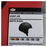 BELL MOTORCYCLE HELMET, SCOUT AIR, SIZE SMALL, - MATTE BLACK