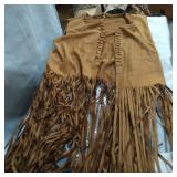 AMAZON XXL HIPPIES VEST T-SHIRT W/ GLASSES / EARRINGS/ HEADBAND,- BROWN