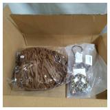 AMAZON XXL HIPPIES VEST T-SHIRT W/ GLASSES / EARRINGS/ HEADBAND,- BROWN