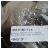 FURHAVEN PET SOFA BUDDY PET BED FURNITURE COVE4, LARGE , - ESPRESSO/ CLAY