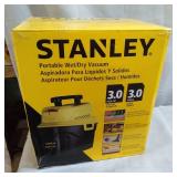 Stanley 3 Gallon Wet Dry Vacuum, 3 Peak HP Poly 2 in 1 Shop Vac with Powerful Suction, Multifunctional Shop Vacuum Car Vacuum W/ 3 Horsepower Motor for Auto Detailing, Tight Space Garage,Van,Vehicle