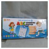 Just Smarty Electronic Interactive Alphabet Wall Chart, Talking ABC and 123s and Music Poster, Best Educational Toy for Toddler.