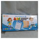 Just Smarty Electronic Interactive Alphabet Wall Chart, Talking ABC and 123s and Music Poster, Best Educational Toy for Toddler.