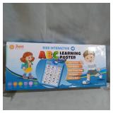 Just Smarty Electronic Interactive Alphabet Wall Chart, Talking ABC and 123s and Music Poster, Best Educational Toy for Toddler.