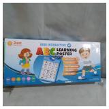 Just Smarty Electronic Interactive Alphabet Wall Chart, Talking ABC and 123s and Music Poster, Best Educational Toy for Toddler.