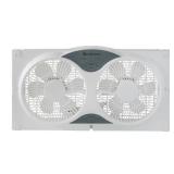 Comfort Zone 3-Speed Reversible Twin Window Fan with Remote Control