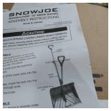 Snow Joe SJ-SHLV01-RED Shovelution Strain-Reducing Snow Shovel, Red, 18-Inch, Spring Assisted Handle (Red)