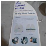 CUSHION LAB EXTRA DENSE LUMBAR PILLOW FOR CAR/ SOFA, - BLACK