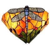 FUMAT TIFFANY WALL SCONCES DRAGONFLY LAMP W/ MIRROR FRONT LIGHT, TZWL151201T