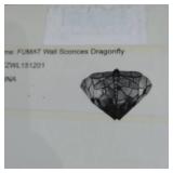 FUMAT TIFFANY WALL SCONCES DRAGONFLY LAMP W/ MIRROR FRONT LIGHT, TZWL151201T