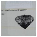 FUMAT TIFFANY WALL SCONCES DRAGONFLY LAMP W/ MIRROR FRONT LIGHT, TZWL151201T