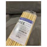 Marshmallow Smores Roasting Bamboo Sticks 110-Pack Extra Long - Safe For Kids Design 36 Inch, 5mm Thick Wooden, Disposable Biodegradable Skewers Outdoor BBQ/Firepit, Hot Dogs, Kebab, S