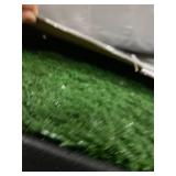 LOOBANI Indoor Outdoor Dog Potty Systems, Reusable and Portable Trainer Tray for Puppy Training, with 2 Packs Replacement Grass Mat.