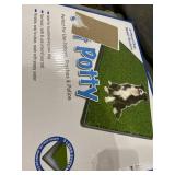 LOOBANI Indoor Outdoor Dog Potty Systems, Reusable and Portable Trainer Tray for Puppy Training, with 2 Packs Replacement Grass Mat.