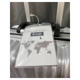 Coolife Luggage Aluminium Frame Suitcase TSA Lock 100% PC 20in 24in 28in (Black new, S(20in))