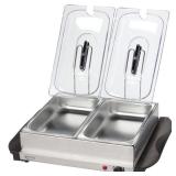 Betty Crocker BC-2587CY Stainless Steel Buffet Server with Warming Tray