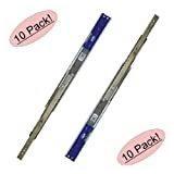 Promark 22 Inch 100 LB Capacity Full Extension Soft / Self Close Ball Bearing Side Mount Drawer Slides - 10 Pair Pack