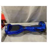 DOC Electric Smart Self-Balancing Scooter Hoverboard with Built in Bluetooth Speaker LED Lights 6.5" Flash Wheels Safety Certified Hoverboard for Kids and Adults (Chrome Blue)