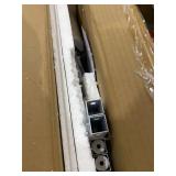 CXRYLZ End Table, Mobile C Shaped Side Tables, 3-Tiers Snack Couch Tray for Sofa Bed in Living Room Bedroom Home Office Small Spaces (Black and White)