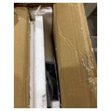 CXRYLZ End Table, Mobile C Shaped Side Tables, 3-Tiers Snack Couch Tray for Sofa Bed in Living Room Bedroom Home Office Small Spaces (Black and White)