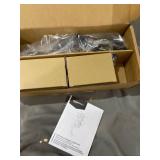 Amazon Basics Lock And Deadbolt, Classic Door Knob, Matte Black With Keys