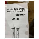 Olenyer 24 to 40 Inches Drywall Stilts Height Adjustable Lifts Aluminum Tool for Painting Finishing Pruning Branches or Cleaning