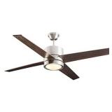 NOMA Ceiling Fan with Light | Reversible Maple or Distressed Walnut Blades |