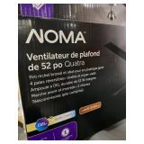 NOMA Ceiling Fan with Light | Reversible Maple or Distressed Walnut Blades |