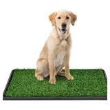 Dog Grass Pee Pad with Tray for Large Dog, Dog Potty Training Mat Puppy Potty Artifici...