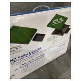 Dog Grass Pee Pad with Tray for Large Dog, Dog Potty Training Mat Puppy Potty Artifici...