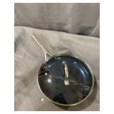 Nonstick Frying pan with lid, 10 Inch Blue Diamond Toxin Free Ceramic Coating, Premium Aluminum Cookware Pan with Stainless Steel Handle for Beef Meat Eggs Grilled food Dishwasher Safe