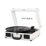Victrola Vintage 3-Speed Bluetooth Portable Suitcase Record Player with Built-in Speakers | Upgraded Turntable Audio Sound| Includes Extra Stylus